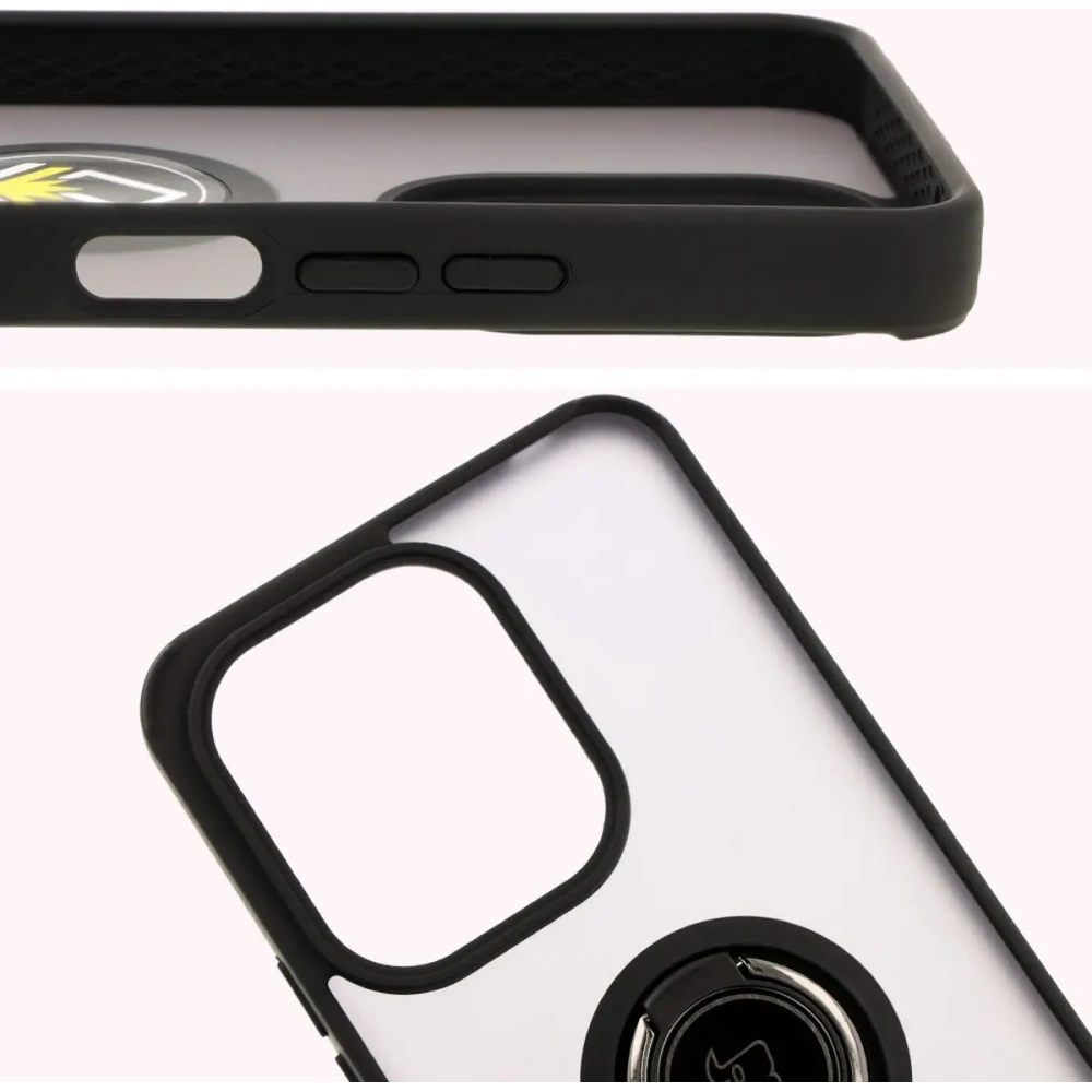 Hurtownia GSM - Bizon Case Hybrid Ring Xiaomi Redmi 13 4G rauchig mit einem schwarzen Rahmen - BIZ6956 - {ean13} - Hurt
