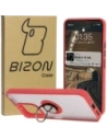 Bizon Case Hybrid Ring Xiaomi Redmi 13 4G smoky with a red frame