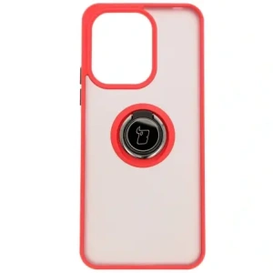 Hurtownia GSM - Bizon Case Hybrid Ring Xiaomi Redmi 13 4G fumuriu cu un cadru roșu - BIZ6957 - {ean13} - Hurt