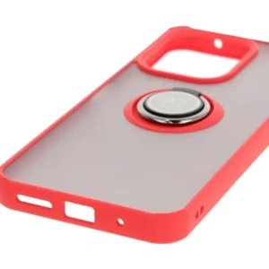Hurtownia GSM - Bizon Case Hybrid Ring Xiaomi Redmi 13 4G fumuriu cu un cadru roșu - BIZ6957 - {ean13} - Hurt