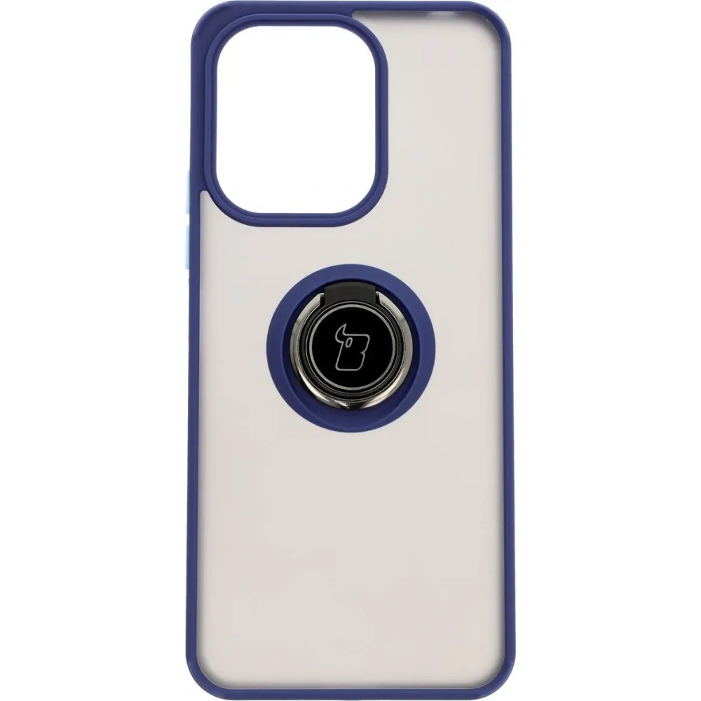 Hurtownia GSM - Bizon Case Hybrid Ring Xiaomi Redmi 13 4G rauchig mit einem marineblauen Rahmen - BIZ6958 - {ean13} - Hurt