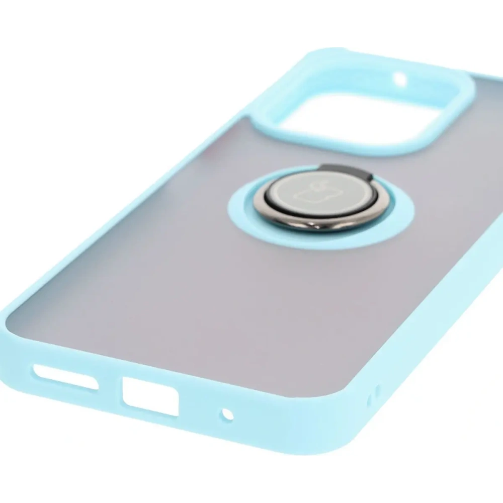 Hurtownia GSM - Bizon Case Hybrid Ring Xiaomi Redmi 13 4G füstös világoskék kerettel - BIZ6959 - {ean13} - Hurt