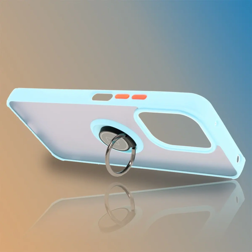Hurtownia GSM - Bizon Case Hybrid Ring Xiaomi Redmi 13 4G füstös világoskék kerettel - BIZ6959 - {ean13} - Hurt
