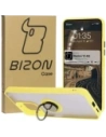 Bizon Case Hybrid Gyűrű Xiaomi Redmi 13 4G füstös sárga kerettel