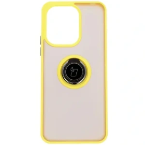 Hurtownia GSM - Bizon Case Hybrid Ring Xiaomi Redmi 13 4G fumuriu cu un cadru galben - BIZ6960 - {ean13} - Hurt