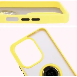 Hurtownia GSM - Bizon Case Hybrid Ring Xiaomi Redmi 13 4G fumuriu cu un cadru galben - BIZ6960 - {ean13} - Hurt