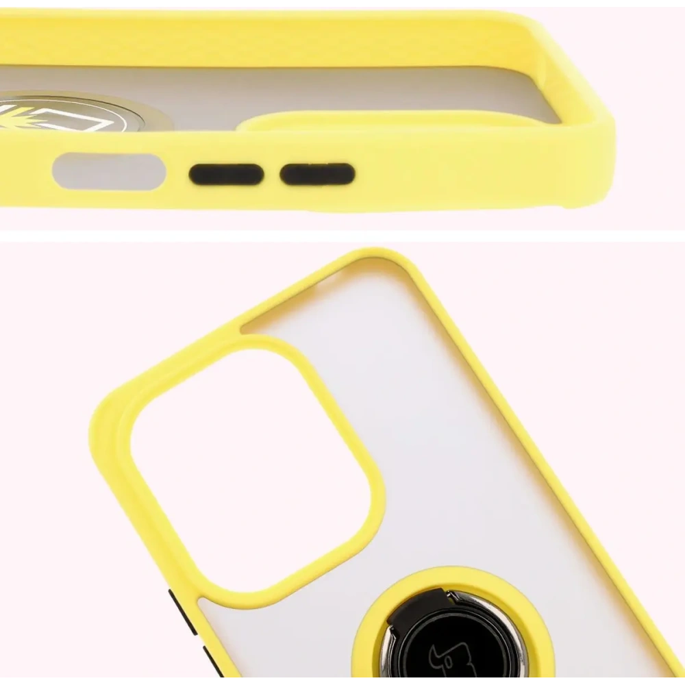 Hurtownia GSM - Bizon Case Hybrid Gyűrű Xiaomi Redmi 13 4G füstös sárga kerettel - BIZ6960 - {ean13} - Hurt