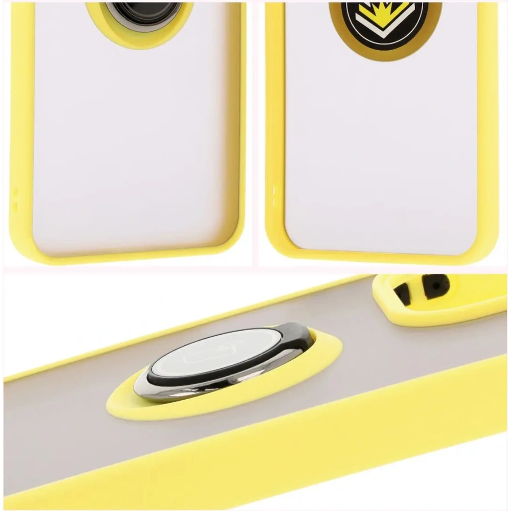 Hurtownia GSM - Bizon Case Hybrid Gyűrű Xiaomi Redmi 13 4G füstös sárga kerettel - BIZ6960 - {ean13} - Hurt