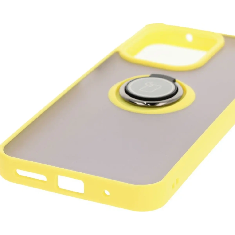 Hurtownia GSM - Bizon Case Hybrid Gyűrű Xiaomi Redmi 13 4G füstös sárga kerettel - BIZ6960 - {ean13} - Hurt