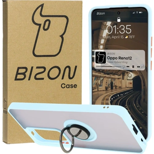 Pancerne etui Bizon Case Tur do Oppo Reno 12 jasnoniebieskie