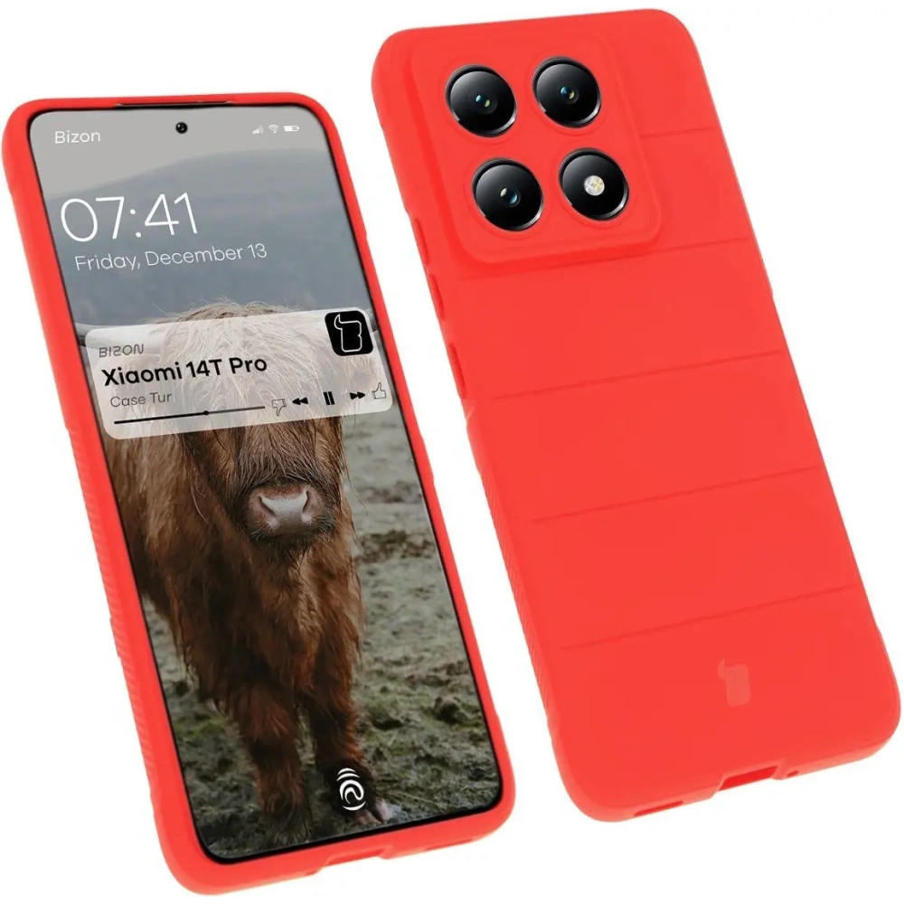 Hurtownia GSM - Pancerne etui Bizon Case Tur do Xiaomi 14T Pro czerwone - BIZ6962 - {ean13} - Hurt
