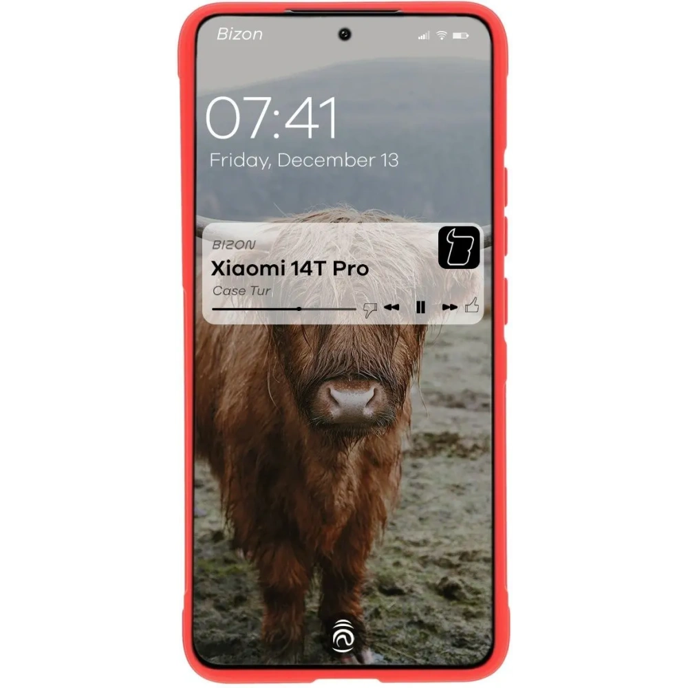 Hurtownia GSM - Bizon Case Tur Xiaomi 14T Pro roșu - BIZ6962 - {ean13} - Hurt