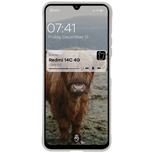 Pancerne etui Bizon Case Tur do Xiaomi Redmi 14C 4G / POCO C75 jasnoszare
