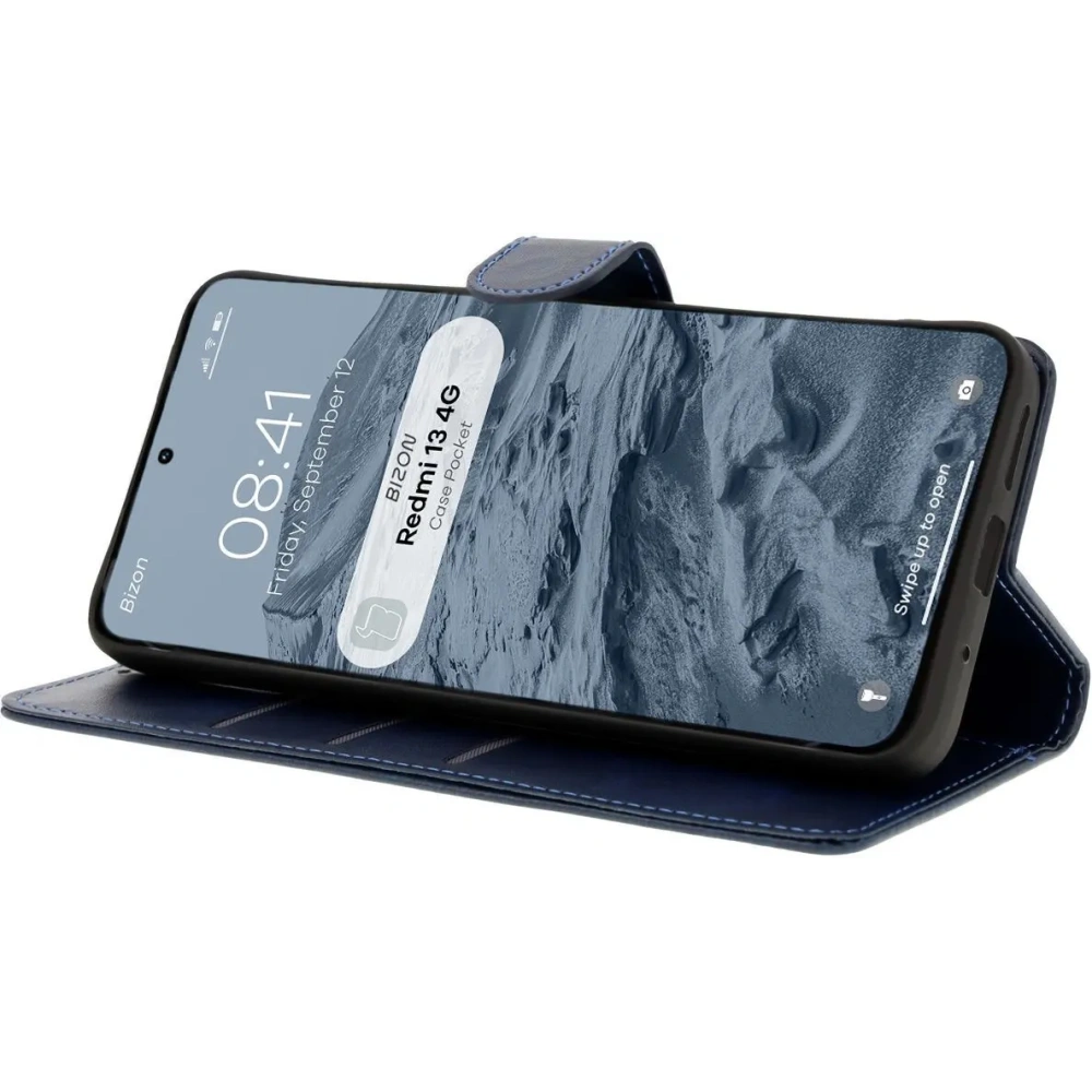Hurtownia GSM - Bizon tok zsebbe Xiaomi Redmi 13 4G sötétkék - BIZ6978 - {ean13} - Hurt