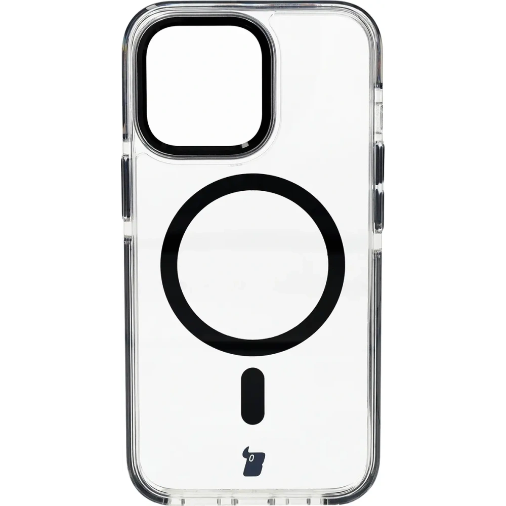 Hurtownia GSM - Etui z pierścieniem magnetickým Bizon Case Marco do Apple iPhone 13 Pro průhledné s černým rámečkem - BIZ6979 - {ean13} - Hurt