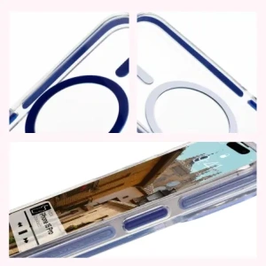 Hurtownia GSM - Bizon Case Marco Apple iPhone 15 Pro átlátszó kék kerettel - BIZ6981 - {ean13} - Hurt