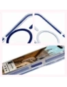 Hurtownia GSM - Etui z pierścieniem magnetycznym Bizon Case Marco do Apple iPhone 15 Pro przezroczyste z niebieską ramką - BIZ6981 - {ean13} - Hurt