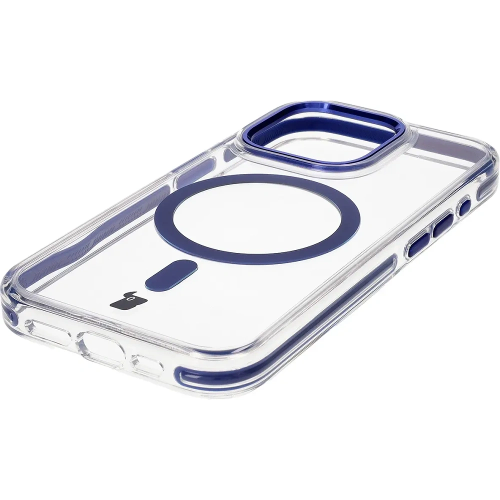 Wholesale Bizon Case Marco Apple iPhone 15 Pro clear with blue frame - BIZ6981 - {ean13} - Hurt