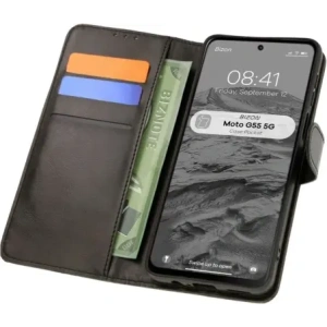 Wholesale Bizon Case Pocket Motorola Moto G55 5G black - BIZ6986 - {ean13} - Hurt