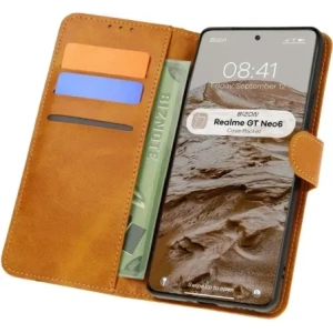 Hurtownia GSM - Etui s klopou Bizon Case Pocket pro Realme GT 6 / 6T / Neo 6 / Neo 6 SE hnědé - BIZ6988 - {ean13} - Hurt