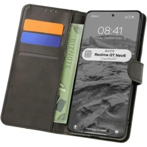 Hurtownia GSM - Etui s klopou Bizon Case Pocket pro Realme GT 6 / 6T / Neo 6 / Neo 6 SE černé - BIZ6989 - {ean13} - Hurt