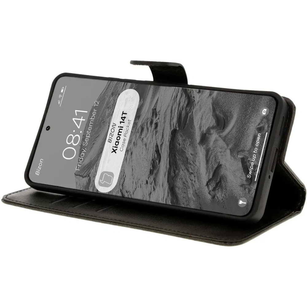 Hurtownia GSM - Etui s klopou Bizon Case Pocket pro Xiaomi 14T černé - BIZ6992 - {ean13} - Hurt