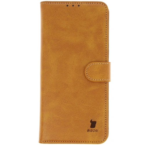 Etui z klapką Bizon Case Pocket do Xiaomi Redmi 14C 4G brązowe