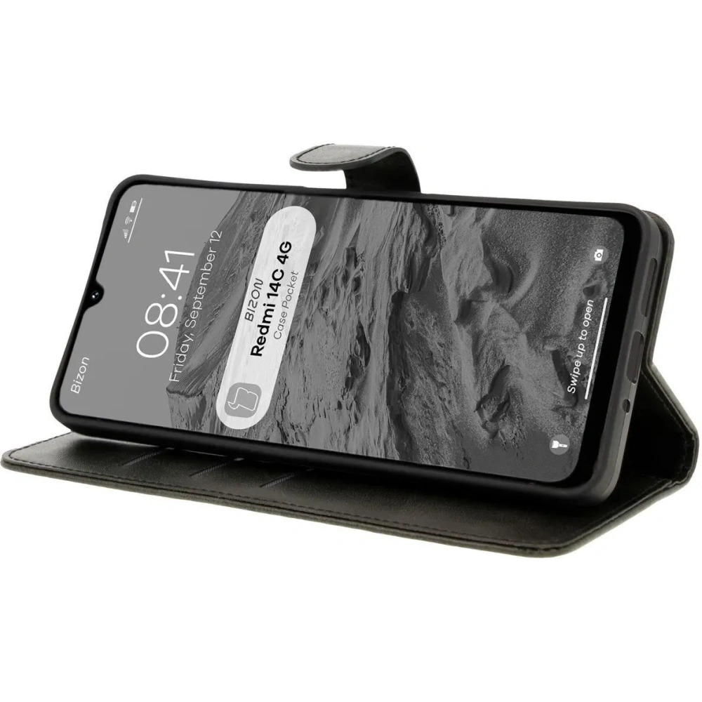 Hurtownia GSM - Bizon Case Pocket Xiaomi Redmi 14C 4G negru - BIZ6995 - {ean13} - Hurt