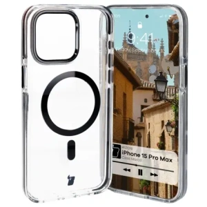 Hurtownia GSM - Bizon Case Marco Apple iPhone 15 Pro Max klar mit schwarzem Rahmen - BIZ6997 - {ean13} - Hurt