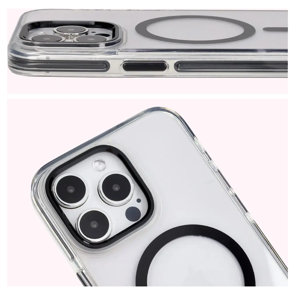 Hurtownia GSM - Bizon Case Marco Apple iPhone 15 Pro Max klar mit schwarzem Rahmen - BIZ6997 - {ean13} - Hurt