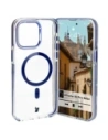 Bizon Case Marco Apple iPhone 15 Pro Max klar mit blauem Rahmen