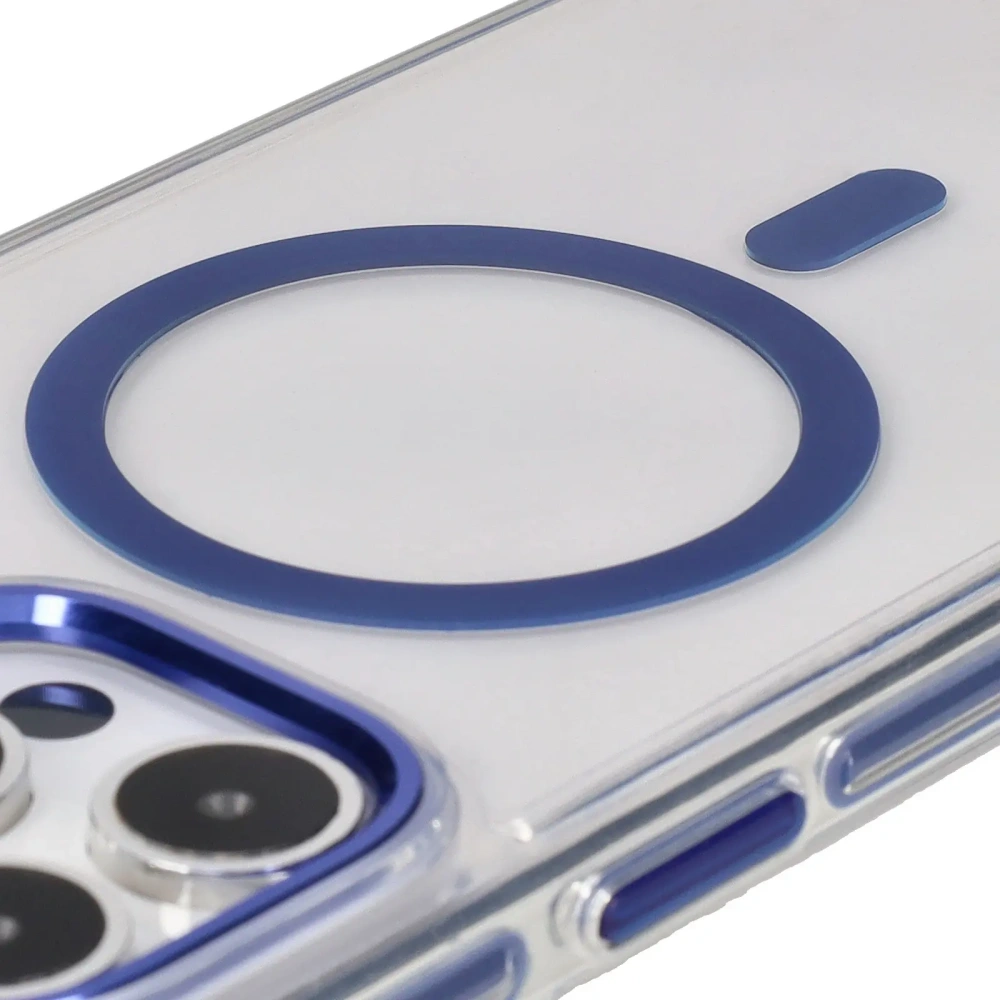 Hurtownia GSM - Bizon Case Marco Apple iPhone 15 Pro Max átlátszó kék kerettel - BIZ6998 - {ean13} - Hurt