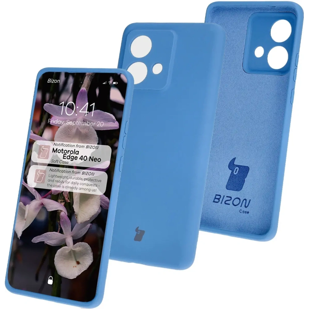 Hurtownia GSM - Bizon Husă Moale Motorola Edge 40 Neo albastră - BIZ6999 - {ean13} - Hurt