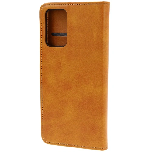 Etui z klapką Bizon Case Pocket do Motorola Edge 50 Fusion brązowe