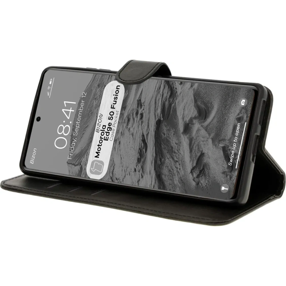 Hurtownia GSM - Bizon tok zsebbe Motorola Edge 50 Fusion fekete - BIZ7004 - {ean13} - Hurt