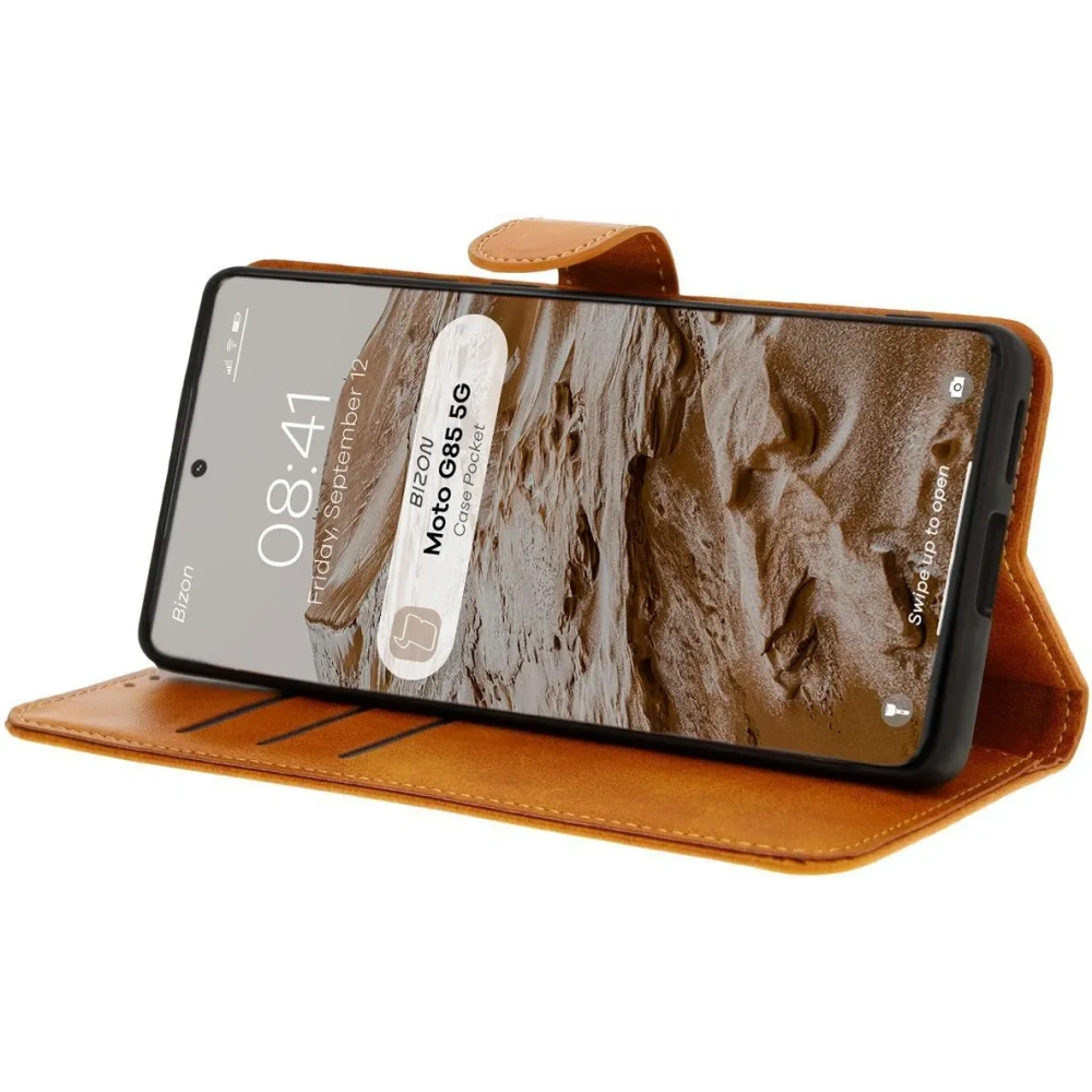 Hurtownia GSM - Bizon Case Pocket Motorola Moto G85 5G braun - BIZ7006 - {ean13} - Hurt