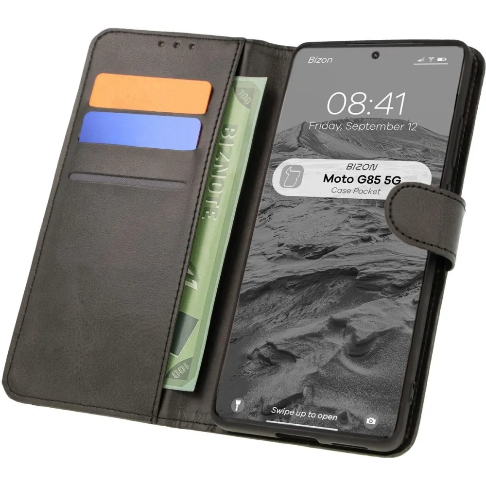 Hurtownia GSM - Bizon Case Pocket Motorola Moto G85 5G schwarz - BIZ7007 - {ean13} - Hurt