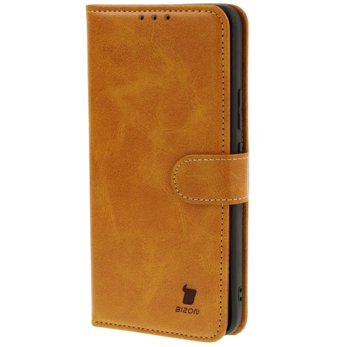 Etui z klapką Bizon Case Pocket do Realme 12+ brązowe