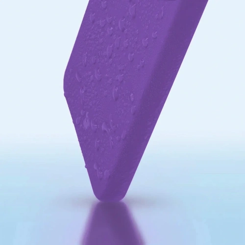 Silikonowe etui Bizon Soft Case do Motorola Edge 40 Neo głęboki fiolet