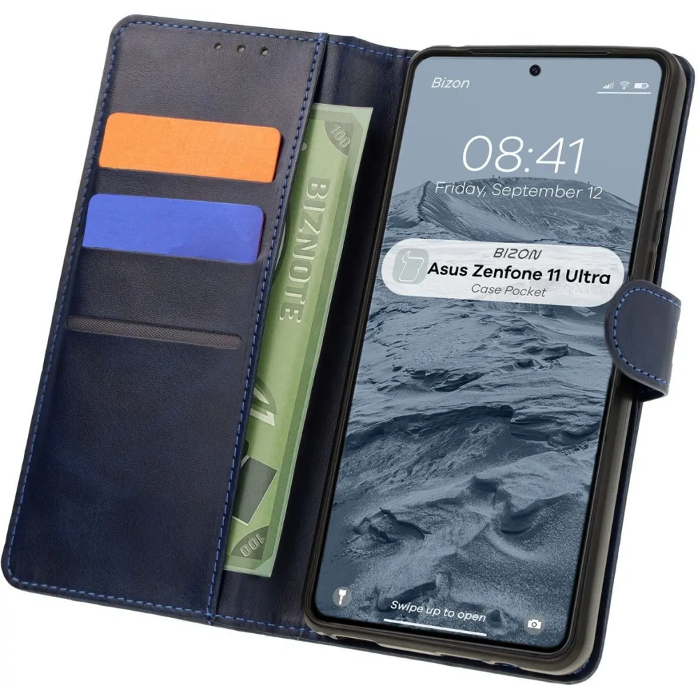 Hurtownia GSM - Bizon Case Pocket Asus Zenfone 11 Ultra albastru marin - BIZ7015 - {ean13} - Hurt