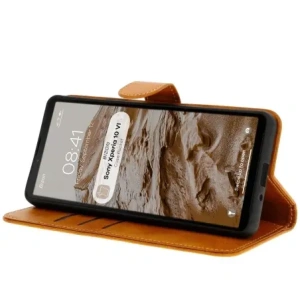 Hurtownia GSM - Etui s klopou Bizon Case Pocket pro Sony Xperia 10 VI hnědé - BIZ7016 - {ean13} - Hurt