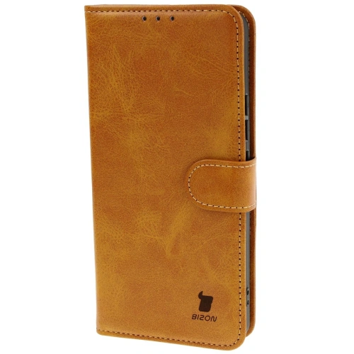 Etui z klapką Bizon Case Pocket do Xiaomi 14T Pro brązowe