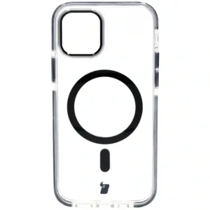 Hurtownia GSM - Etui s magnetickým kroužkem Bizon Case Marco pro Apple iPhone 12 Pro / 12 průhledné s černým rámečkem - BIZ7022 - {ean13} - Hurt