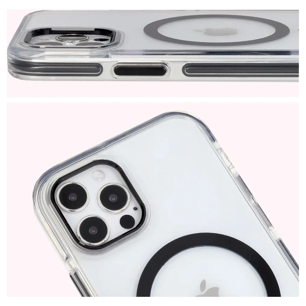 Wholesale Bizon Case Marco Apple iPhone 12 Pro / 12 clear with black frame - BIZ7022 - {ean13} - Hurt