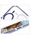 Hurtownia GSM - Etui z pierścieniem magnetycznym Bizon Case Marco do Apple iPhone 12 Pro / 12 przezroczyste z niebieską ramką - BIZ7023 - {ean13} - Hurt