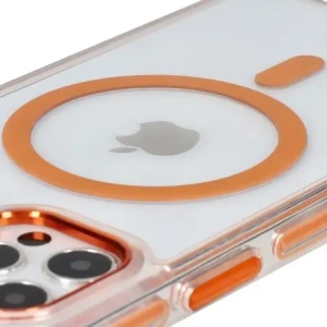 Hurtownia GSM - Etui s magnetickým kroužkem Bizon Case Marco pro Apple iPhone 12 Pro / 12 průhledné s oranžovým rámem - BIZ7024 - {ean13} - Hurt