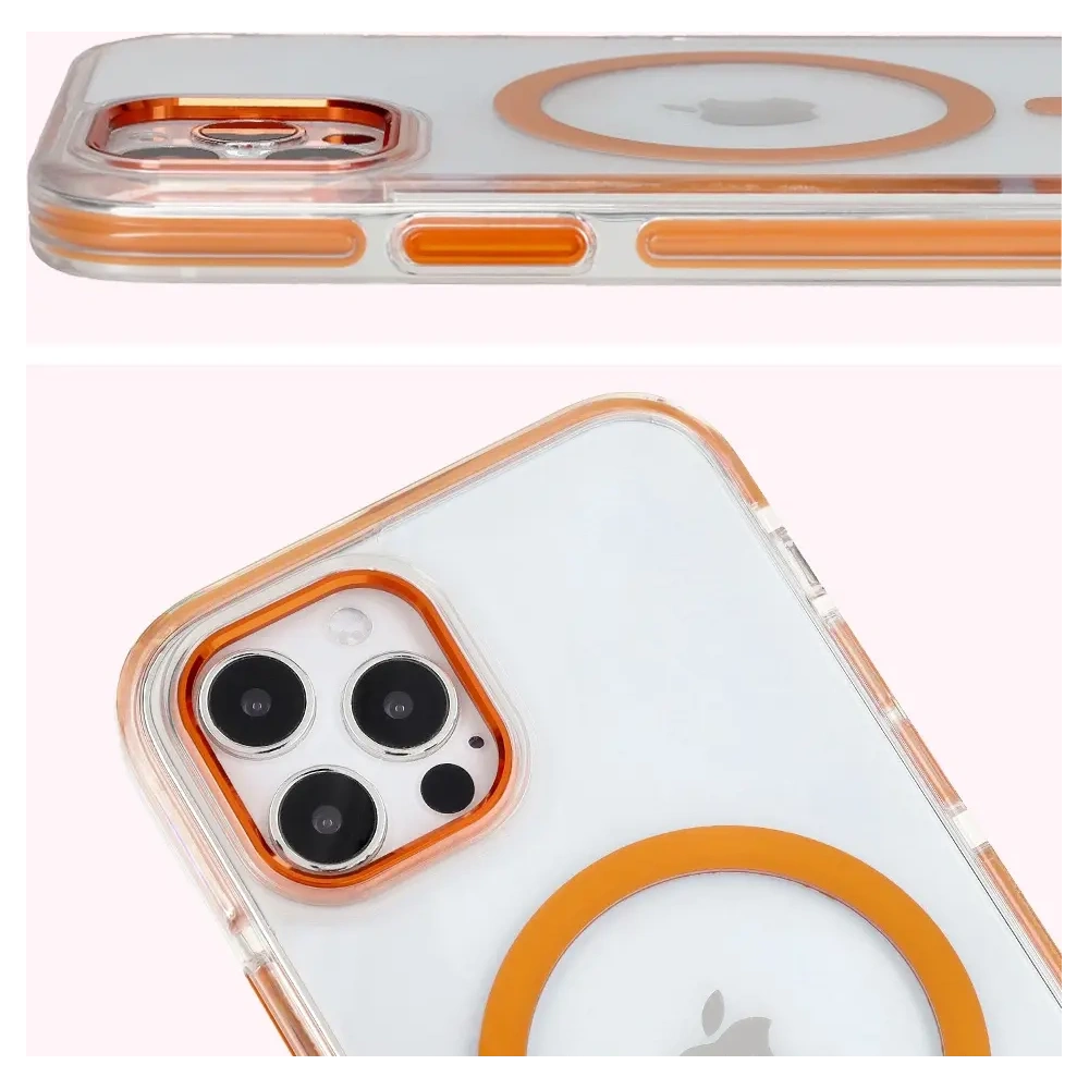Hurtownia GSM - Bizon Case Marco Apple iPhone 12 Pro / 12 átlátszó narancssárga kerettel - BIZ7024 - {ean13} - Hurt