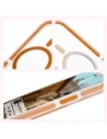 Wholesale Bizon Case Marco Apple iPhone 12 Pro / 12 clear with orange frame - BIZ7024 - {ean13} - Hurt
