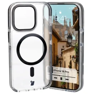 Hurtownia GSM - Bizon Case Marco Apple iPhone 14 Pro transparent cu ramă neagră - BIZ7025 - {ean13} - Hurt