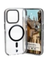 Bizon Case Marco Apple iPhone 14 Pro transparent cu ramă neagră